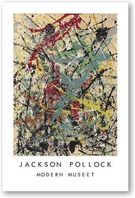 Jackson Pollock Poster 1 20x25cm Canvas Multi Color