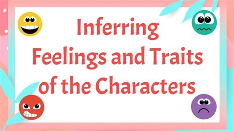 Inferring Feelings And Traits Of The Characters Youtube