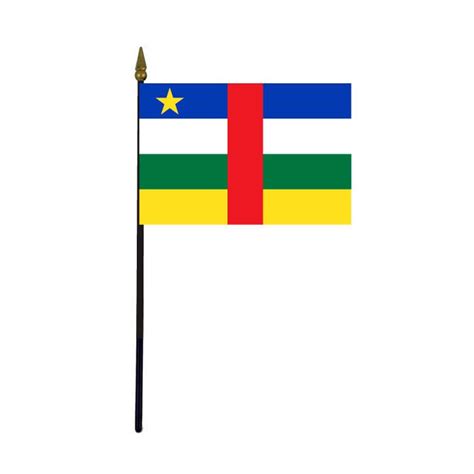 Central African Republic Stick Flag