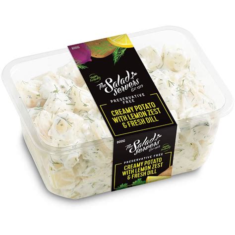 The Salad Servers Creamy Potatoes With Lemon Zest And Fresh Dill 800g Woolworths