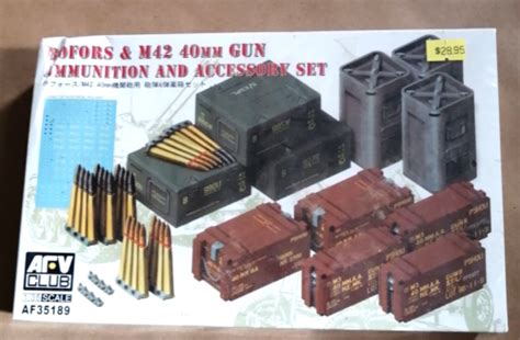 Afv Club Bofors And M42 40mm Gun Ammunition And Accessory Set 135