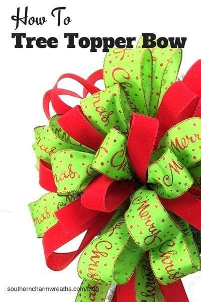 How To Make A Tree Topper Bow