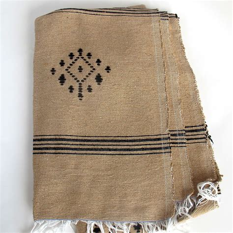 Moroccan Berber Cotton Blanket Cotton Blankets Berber Global Textiles