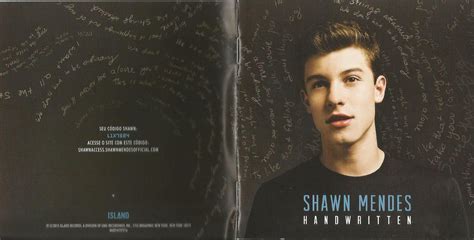 Encarte Shawn Mendes Handwritten Deluxe Edition Encartes Pop
