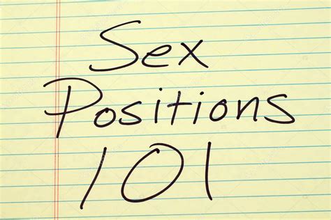 Sex Positions On A Yellow Legal Pad Stock Photo Tethysimaging