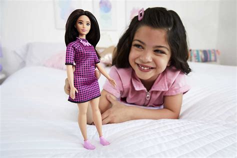 Barbie Fashionistas Doll 188 Curvy Black Hair Pink And Black