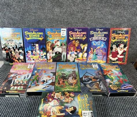 DISNEY SING ALONG Songs Complete Set Of VHS Tapes PicClick