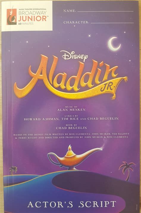 Aladdin Character List Dramacube Productions