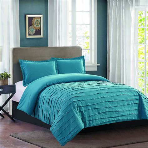 Avery Teal Ruffle Comforter Set Fullqueen At Home
