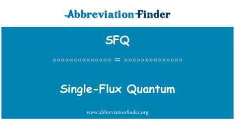 Sfq Definición Single Flux Quantum Single Flux Quantum