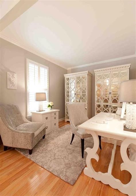 All White Ivory Home Office Design Decor Ideas White Cream Rooms