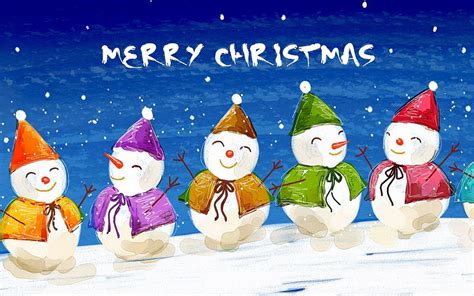 1440x900 Christmas Snowmen Pc And Mac Hd Wallpaper Pxfuel