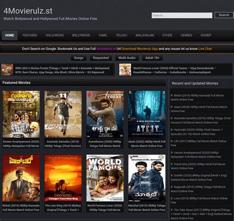 Movierulz 2020 Download Latest Hd Hollywood And Bollywood Movies And Web