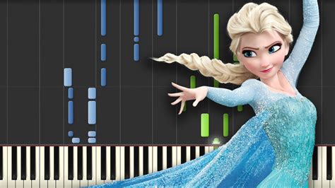 Let It Go Frozen Piano Tutorial Synthesia Youtube