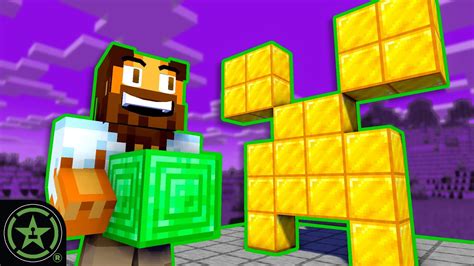 Making Our Own Golden Creeper Minecraft Achievement Island Youtube