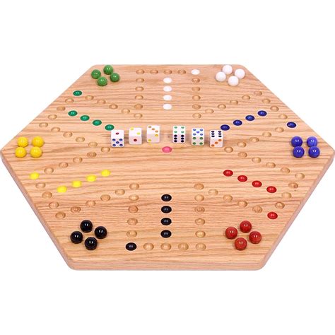Oak Hand Painted Double Sided Aggravation Game Board