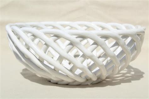 Having the right chinese suppliers can make all the difference to your. vintage Pier 1 glossy white ceramic basket weave fruit ...