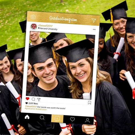 Graduation Instagram Frame Photo Booth Prop Bespoke Design Etsy