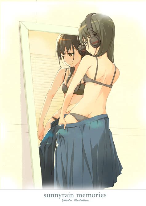Wallpaper Illustration Anime Girls Ass Cartoon Black