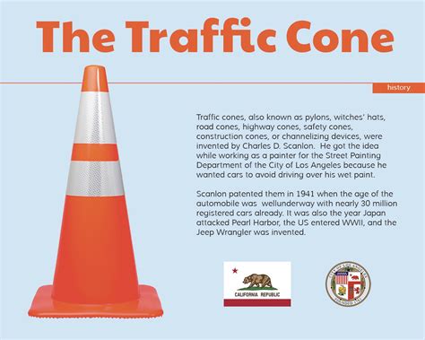 Traffic Cone Infographic Highlighting Its History Design And Influence