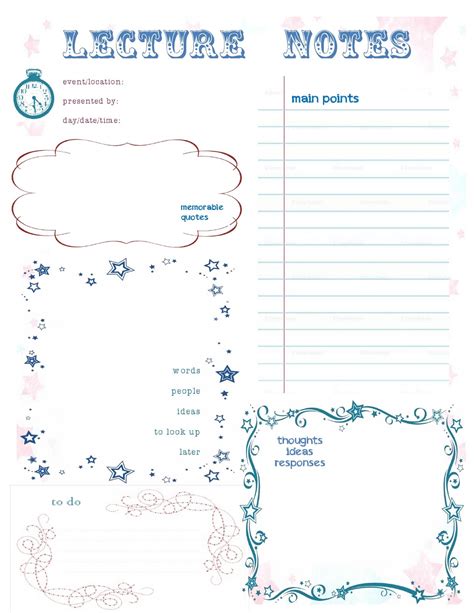 And here's where you can download my free template (microsoft word document) so you can print whatever you like onto sticky notes. The Yorktown Owens: Printable Lecture Notes Cheat