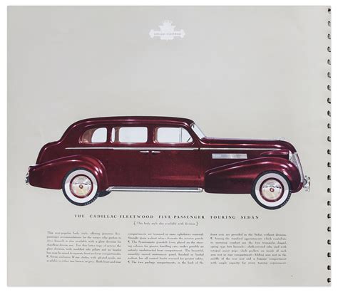Lot Detail 1939 Cadillac Fleetwood Brochure Showcasing The Luxury