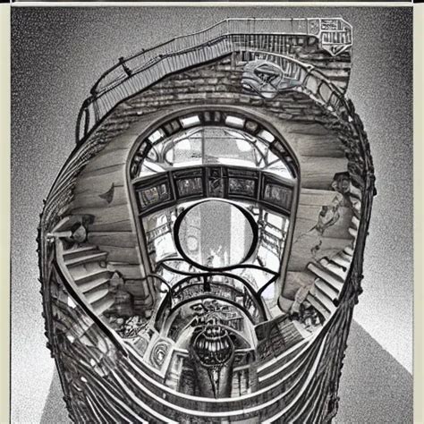 Relativity Steampunk By M C Escher Stable Diffusion OpenArt