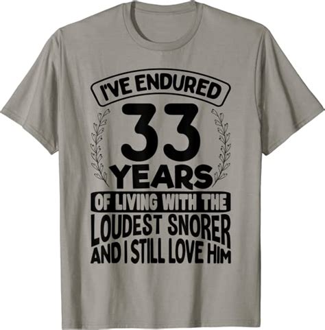 33rd Wedding Anniversary Ts For Wife Married For 33 Years T Shirt