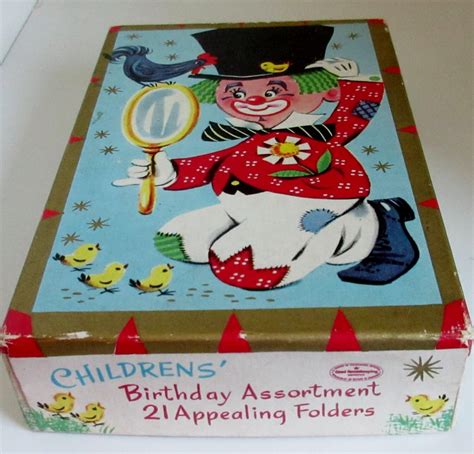 Vintage 1960s Childrens Birthday Assortment Greeting Cards