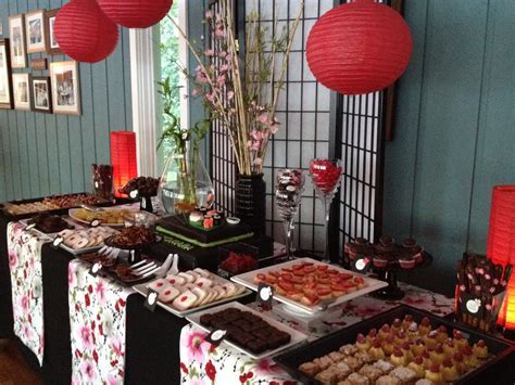 japanese sweets table japanese dessert table japanese theme parties japanese party japanese