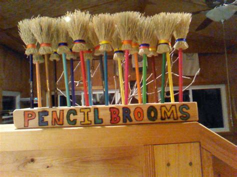 Pencil Brooms Made From Trimmings From Cabin Brooms Broom Making