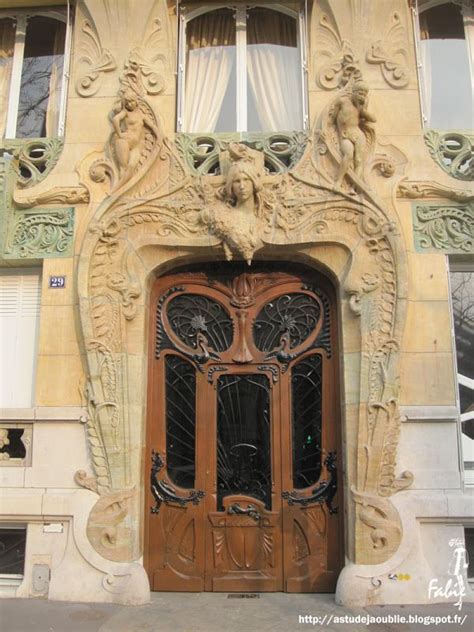 Paris Immeuble Jules Lavirotte Art Nouveau Architecture Paris