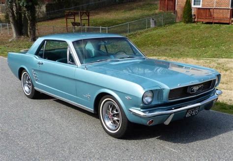 66 Mustang Only 61k Miles 289 Auto Ps Air Turquoise Fantastic Condition