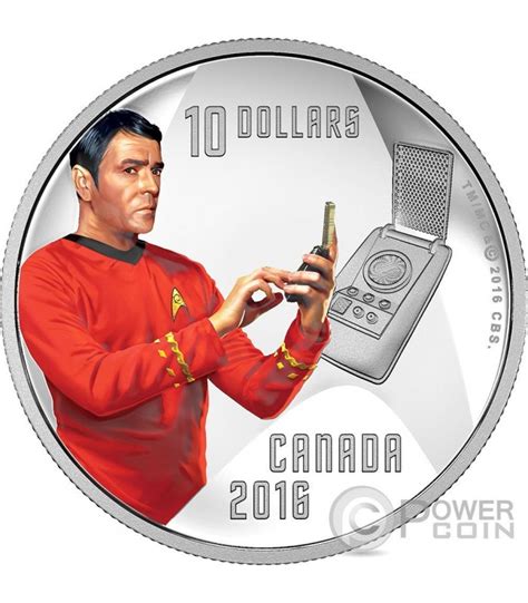 Captain Scotty Star Trek Silver Coin 10 Canada 2016