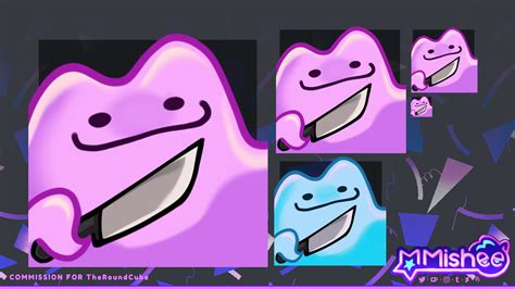 Ditto Emote Commission By Mmishee On Newgrounds