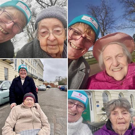 Shirley walks with residents for dementia awareness. - Lilian Faithfull