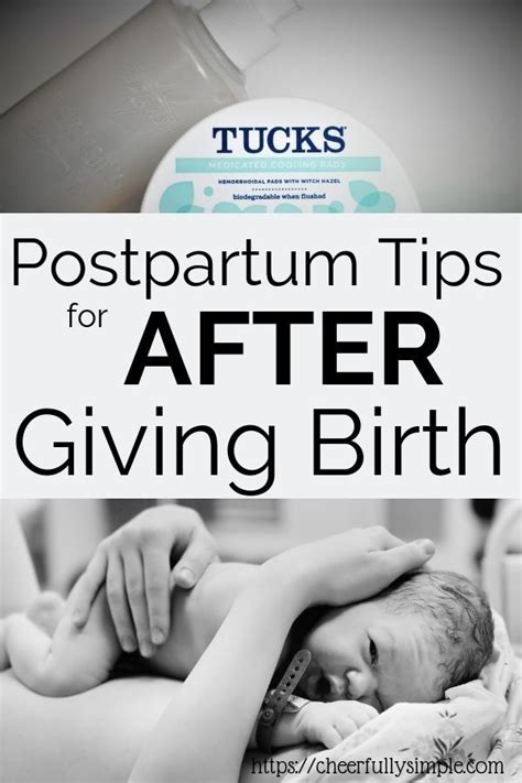 What To Expect After Giving Birth Cheerfully Simple Postpartum