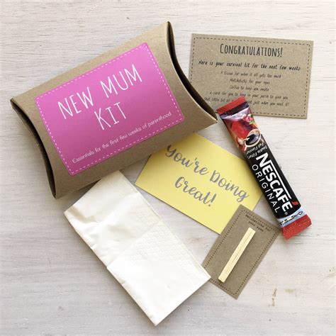 Best new mom gifts whether they're in the hospital, just given birth, it's mother's day or her birthday. new mum kit funny gift set by hoobynoo ...