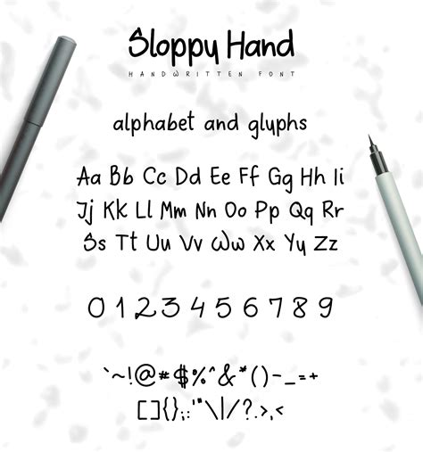 Sloppy Hand Free Font On Behance