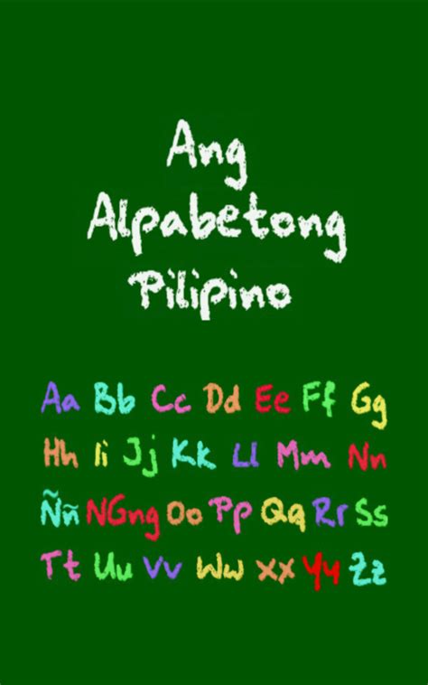 Ang Alpabetong Pilipino Freeamazon Frappstore For Android Filipino