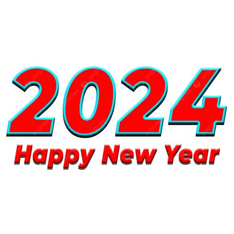 Efecto De Textos De Año Nuevo 2024 Png Dibujos 2024 Feliz Año Nuevo