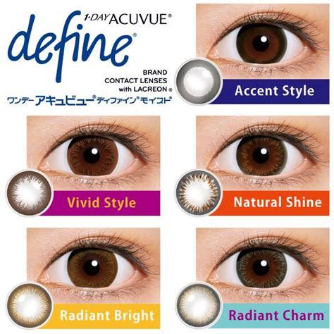 Angel Style 1day Acuvue Define Moist Johnson 1 Day Color Contact Color
