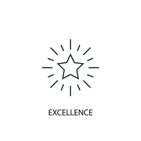 Premium Vector Excellence Concept Line Icon Simple Element