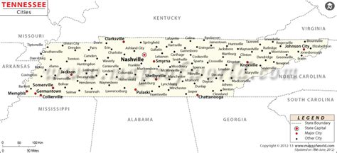 Tennessee Map With Cities Map Of Tennessee With Cities Tennessee