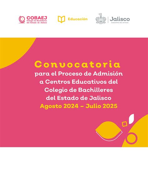 Cobaej Jalisco ¡te Estamos Esperando Continúa Tus