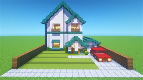Minecraft Tutorial How To Make A Modern Suburban House 2021 Tutorial
