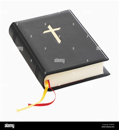 Christian Bible Against White Background Close Up Stock Photo Alamy