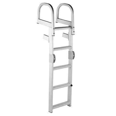 Buy Boat Ladders 5 Step Folding With Handles Heavy Duty Pontoon Boat