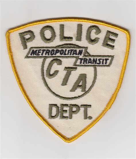 Chicago Transit Authority Cta Police Transit Police Patch