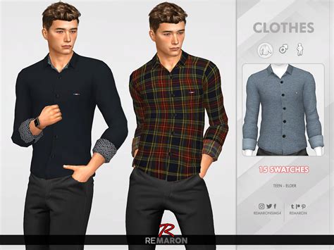 Formal Shirt For Men 01 By Remaron From Tsr Sims 4 Downloads
